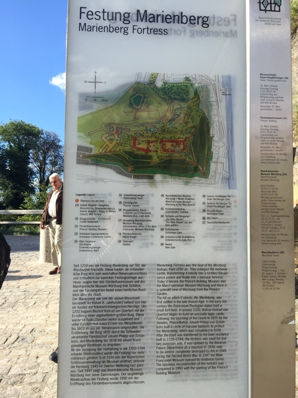  - Germany, Würzburg - Marienberg Fortress Map