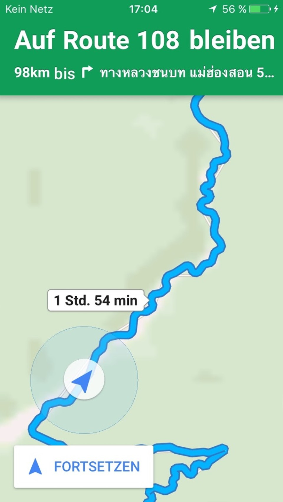 Thailand - Mae Hong Son - Viele Kurven auf dem Weg nach Mae Hong Son