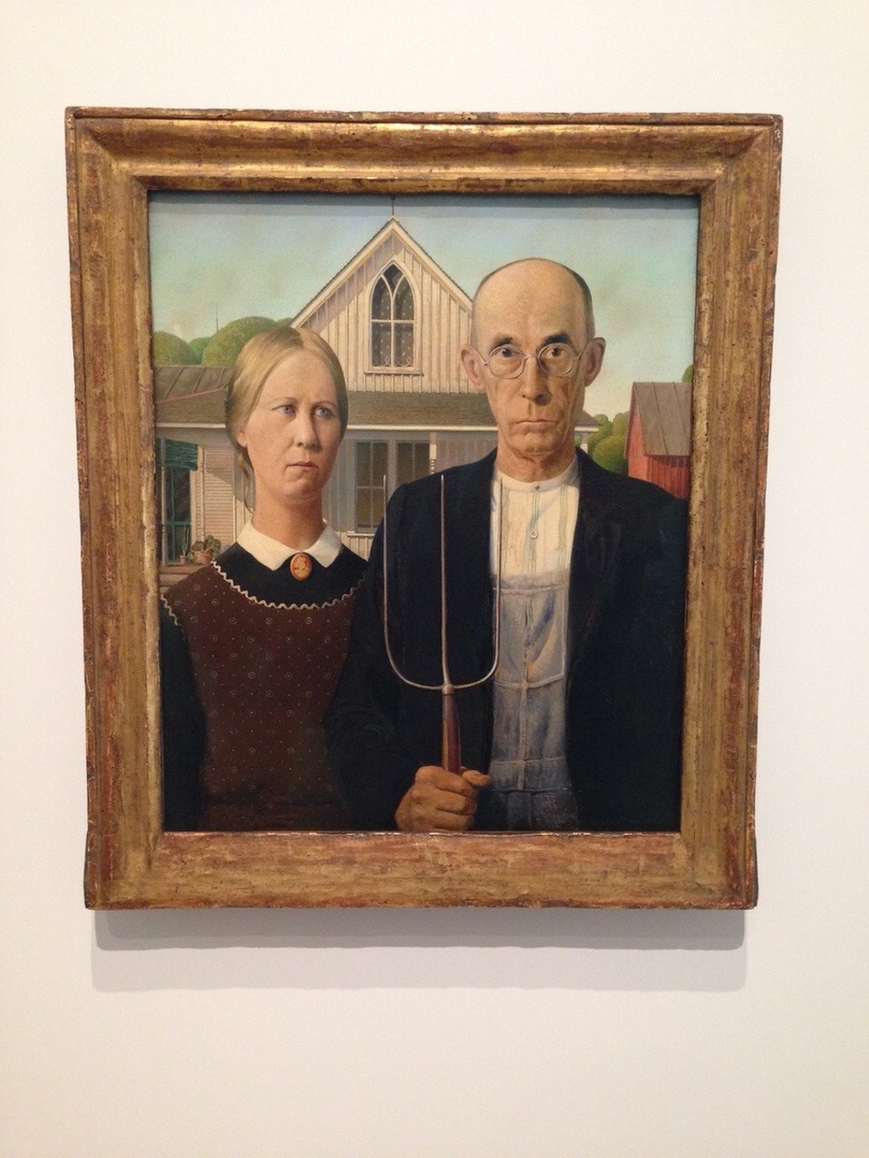 Vereinigte Staaten - New York - Bild von Grant Wood im Whitney Museum 