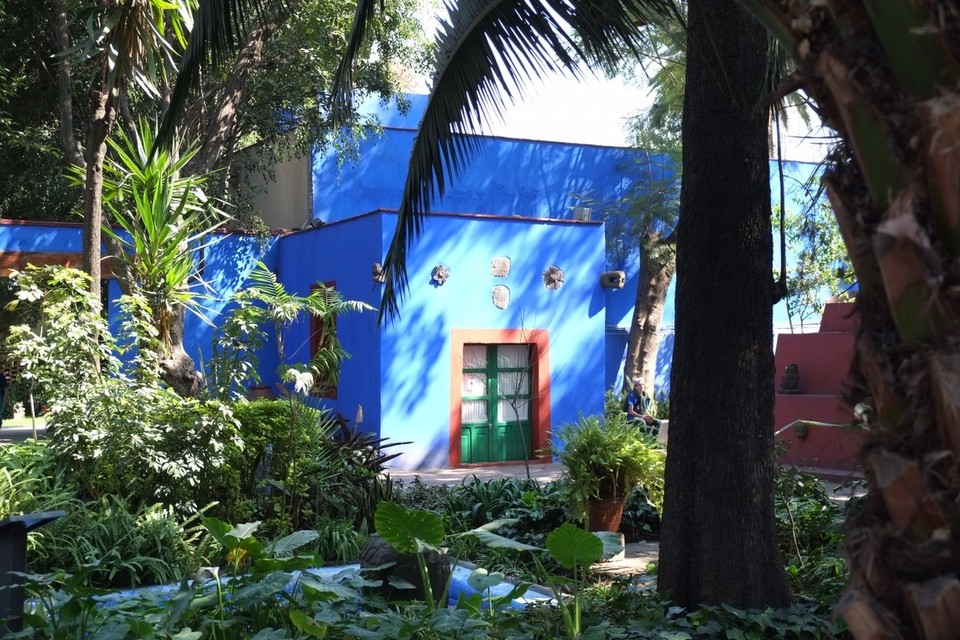 Mexiko - Mexiko-Stadt - Der wunderschöne Garten von Frida Kahlos Haus. Hier kann man es aushalten!