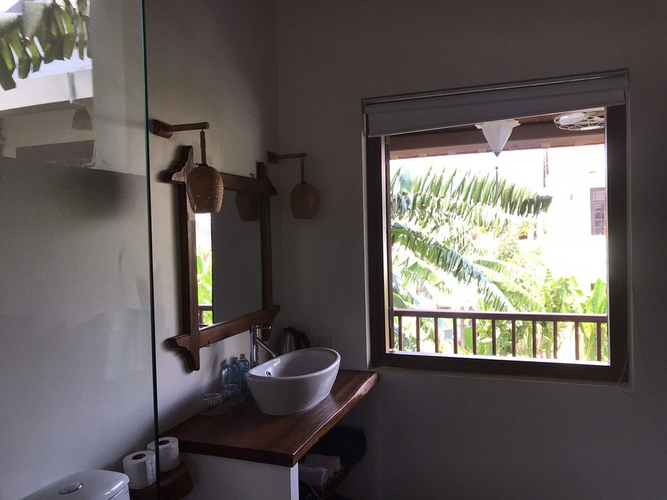 Vietnam - Hoi An - Open air bathroom complete with Banana trees
