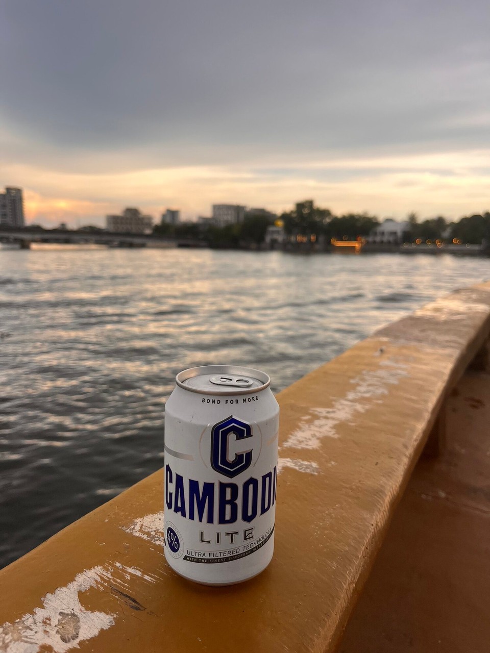 Cambodia - Kampot - Booked on to a sunset firefly cruise for the evening 
Sat in this spot and FaceTimed Stella for an hour which was so nice 