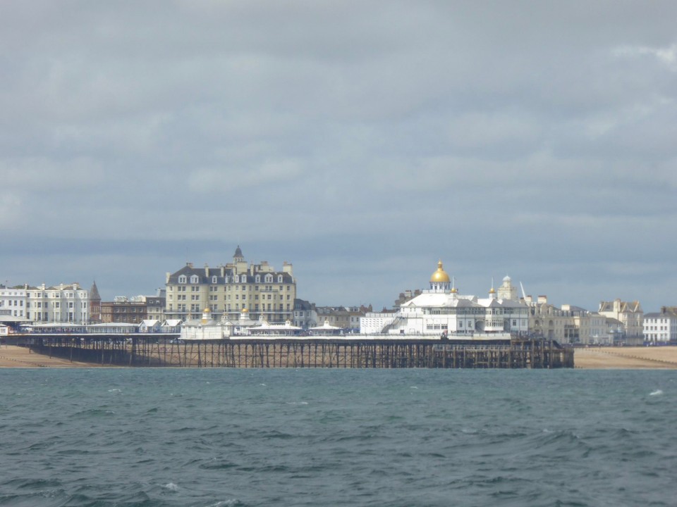 United Kingdom - Eastbourne - When we last sailed here, Eastbourne Pier had suffered a fire in 2014, probably arson, which ripped through a large amount of the central domed building. In 2015 a local hotelier, Abid Gulzar bought the pier and it has been renovated and reopened. 