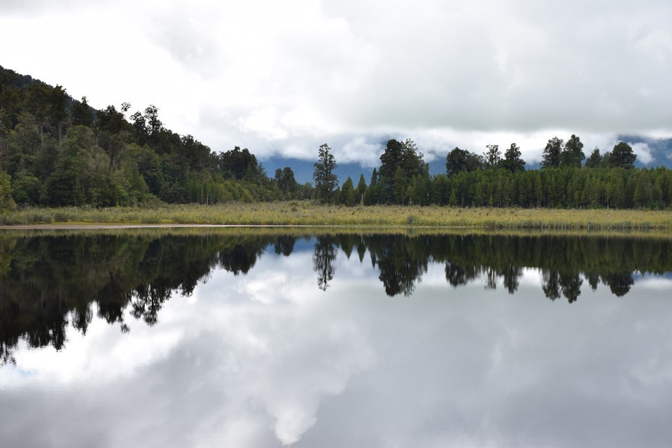 Neuseeland - Lake Matheson - ... aber so sah es heute aus...