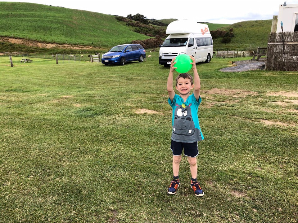 Neuseeland - Ahuriri Flat - Auf dem Hill View Camping Platz.