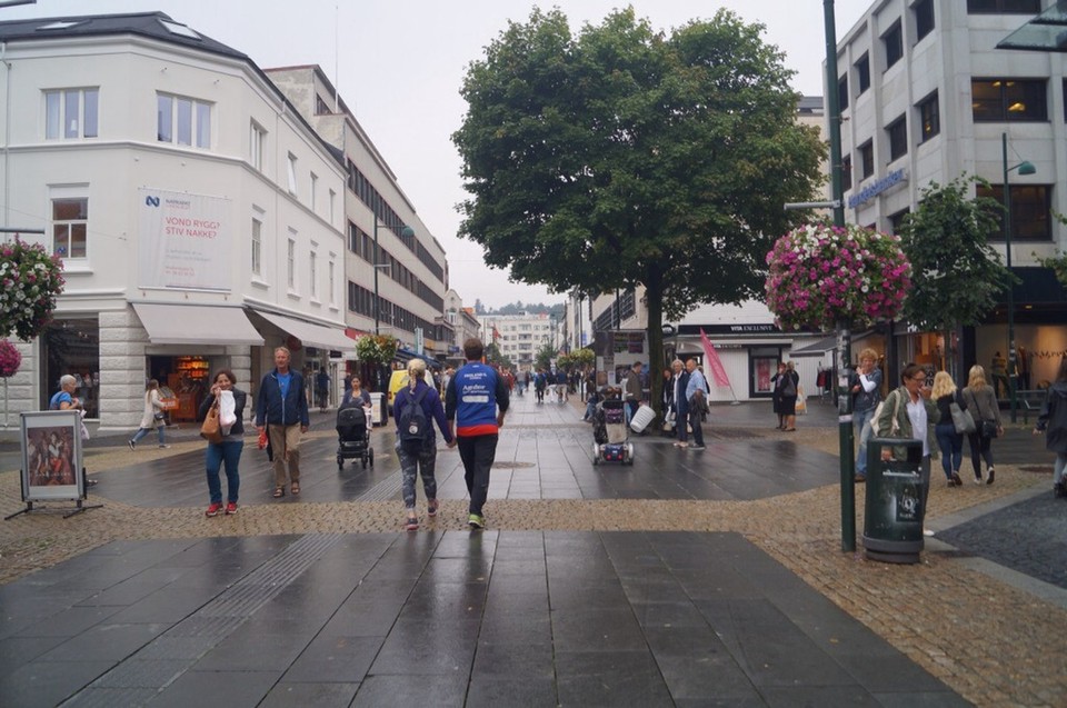 Norwegen - Kristiansand S - Shopping Strasse.