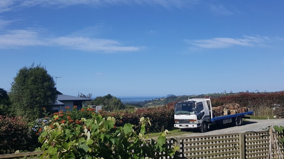 Neuseeland - Whakamarama - Der kleine Blick auf das Meer.