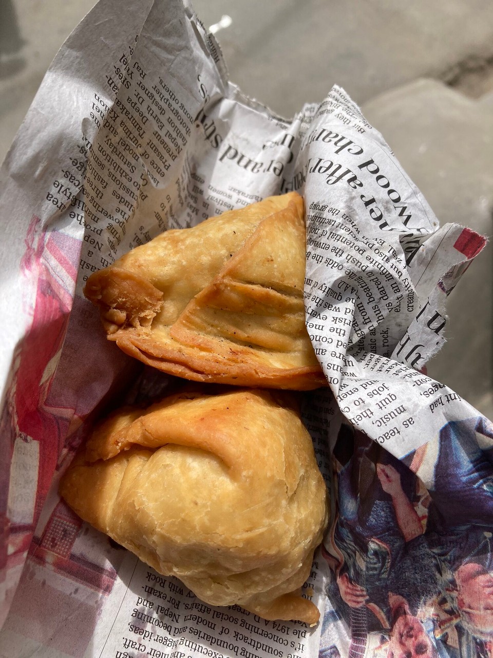 Nepal - Gokarneshwar - Samosas mit Kartoffel-Kichererbsenfüllung 🤤