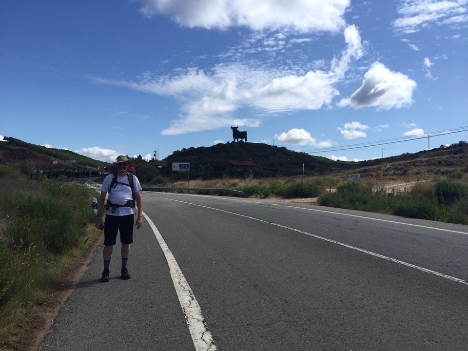 Spain - Navarrete - The big bull. Between Logrono and Navarrete. 