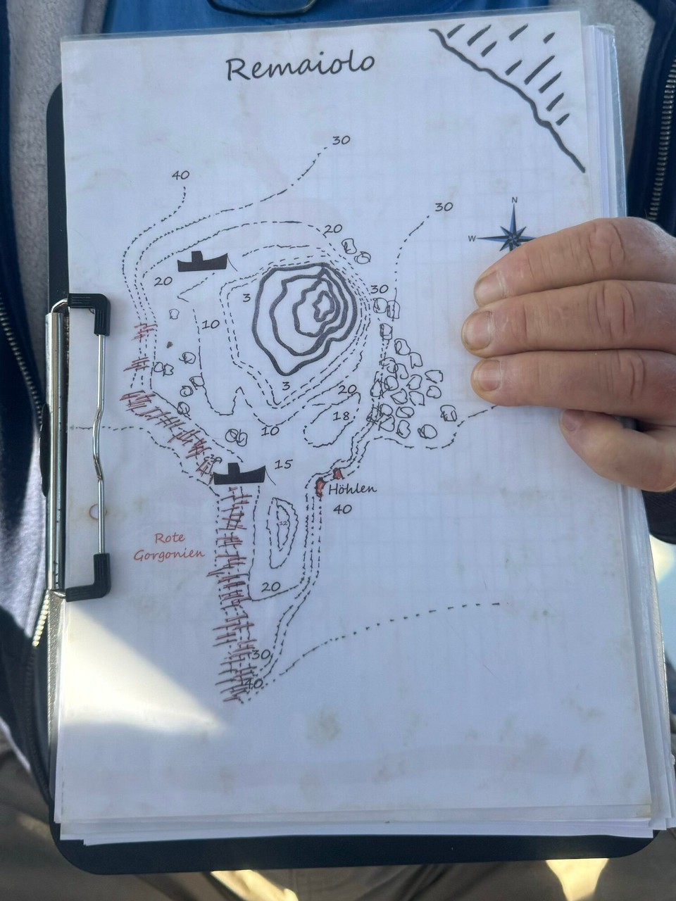 Italien - Capoliveri - Der heutige Tauchplatz