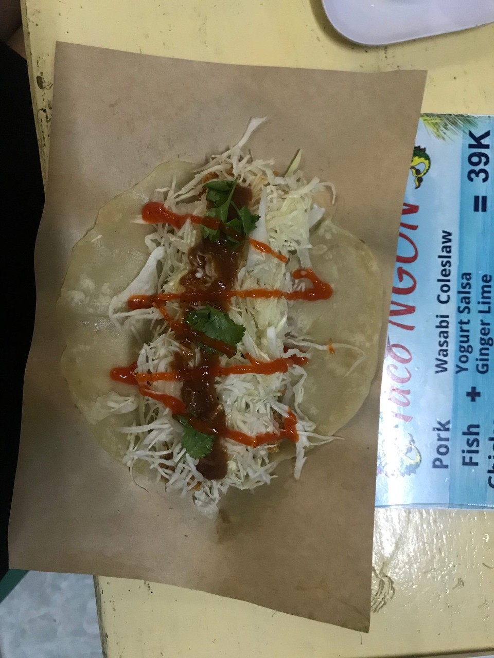 Vietnam - Da Nang - Det ser kanskje ikke så godt ut, men det kan jeg love deg at det var - Taco!