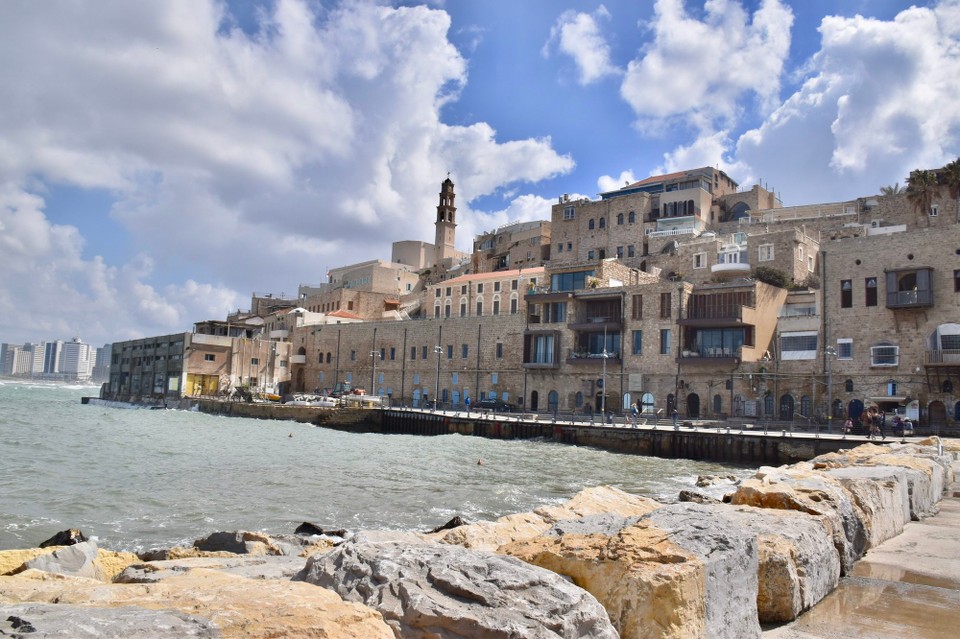 Israel - Tel Aviv-Jaffa - Ein Blick vom Hafen auf die Stadt.