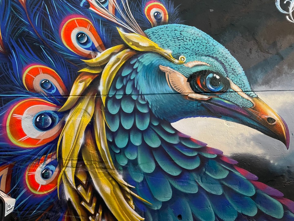 Kolumbien - Medellín - Heute ist die Comuna insbesondere für ihre zahlreichen Graffiti und die angeblich längste Rolltreppe der Welt bekannt 