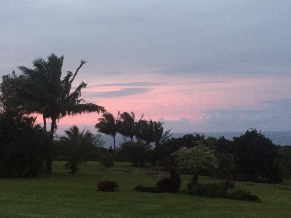 Vereinigte Staaten - Haiku-Pauwela - Abendstimmung auf unserer Terrasse 