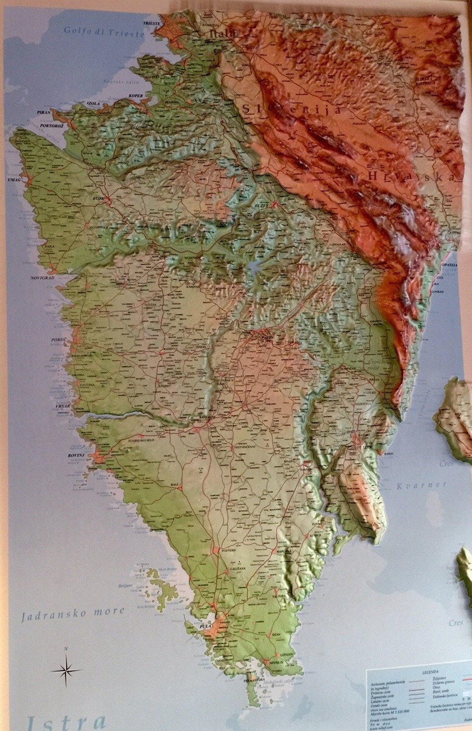 Kroatien - Kanfanar - Kroatien Karte