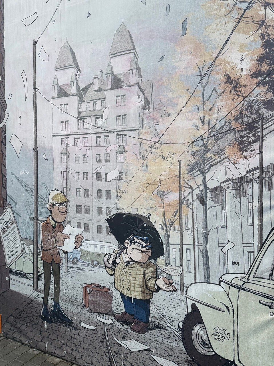 Norwegen - Oslo - Die Comic-Reihe wird im Laufe des Tages noch einmal paar Mal auftauchen. Scheint entlang der Promenade platziert zu sein. 