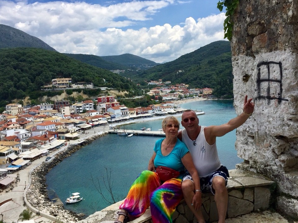 Griechenland - Parga - Blick von der Burg auf Parga
