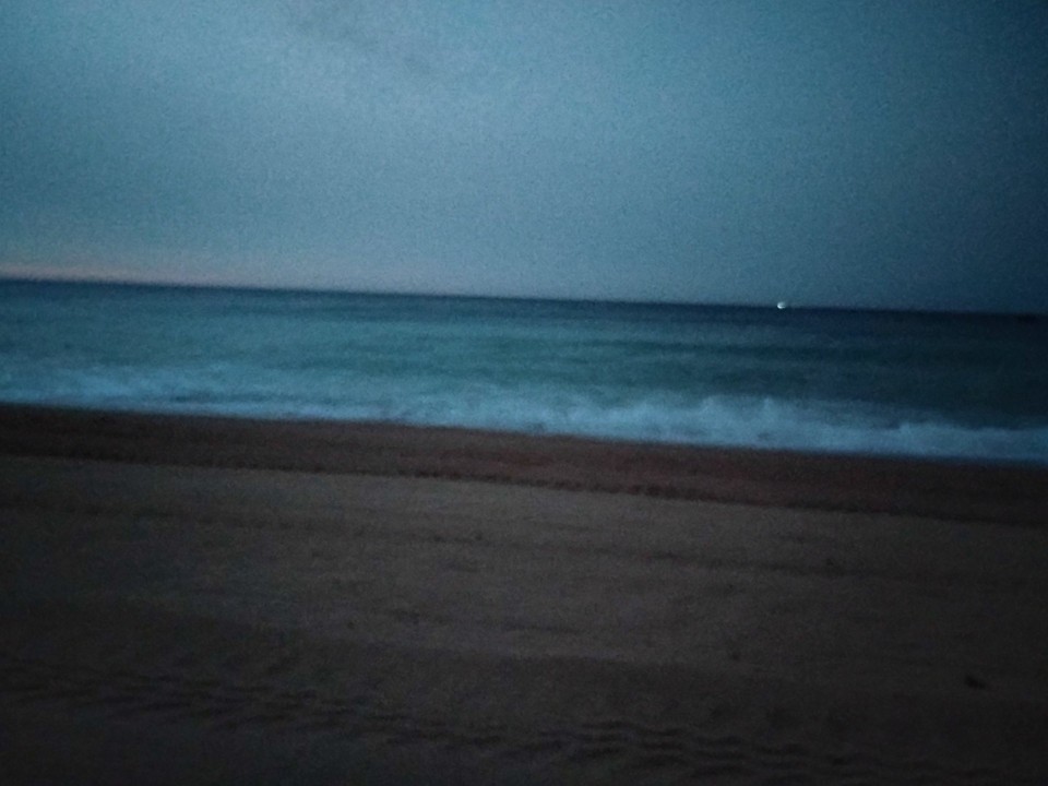Spanien - Malgrat de Mar - War noch finster, als wir zum Strand gingen 😄