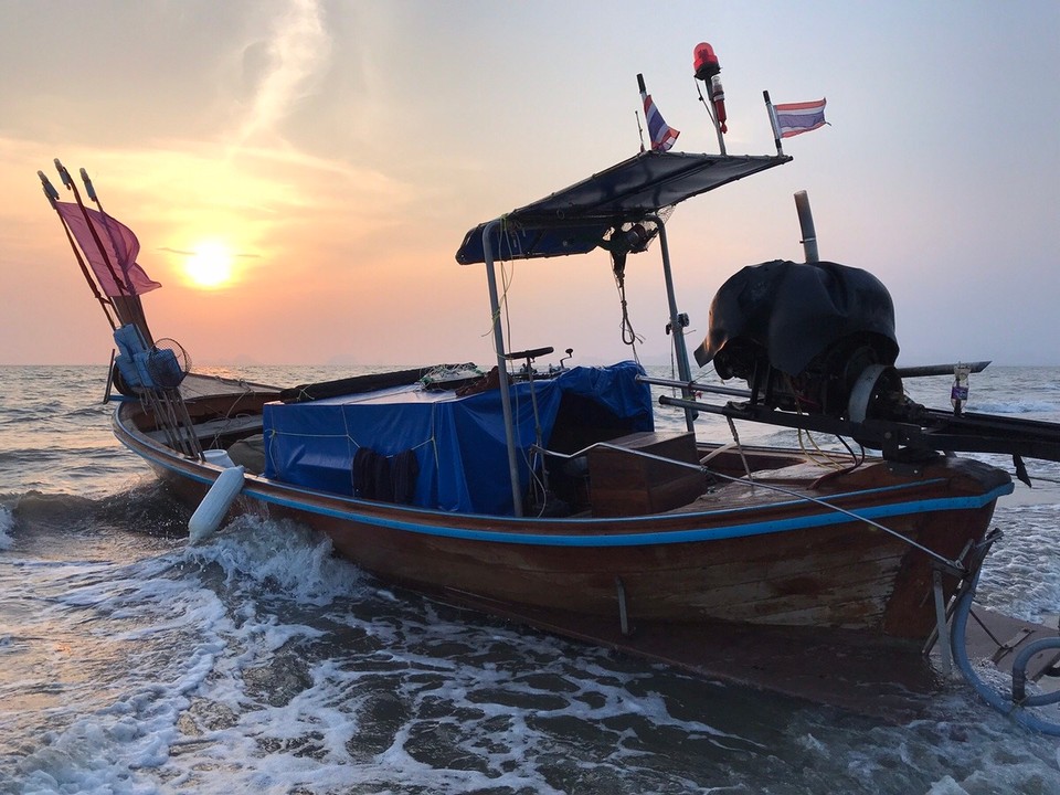 Thailand - Amphoe Mueang Krabi - Long tail boat