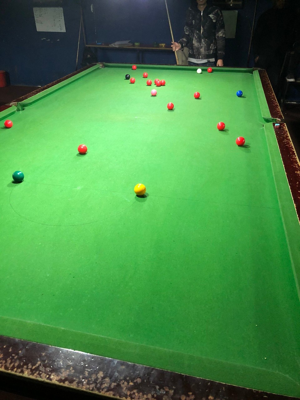 Nepal - Kathmandu - Das erste mal Snooker gespielt. 