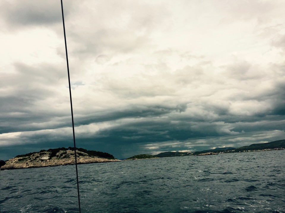 Kroatien - Trogir - Kommt der Regen von oben oder von unten?