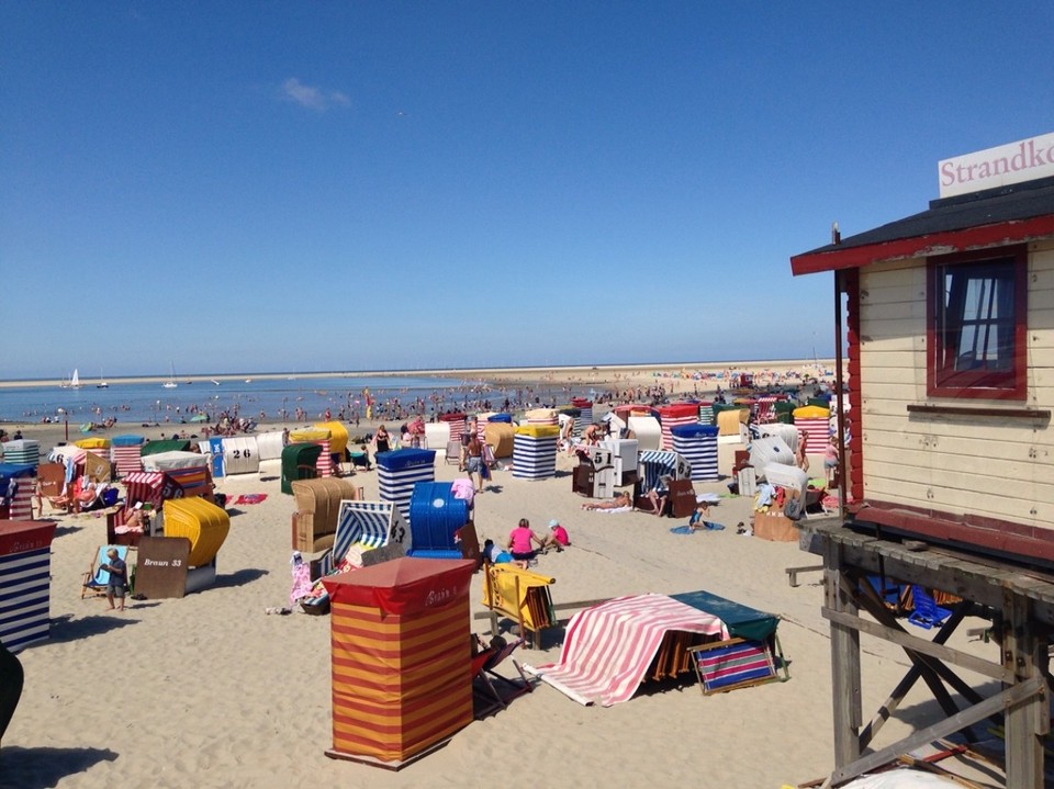Deutschland - Borkum - renting a Strandkorb