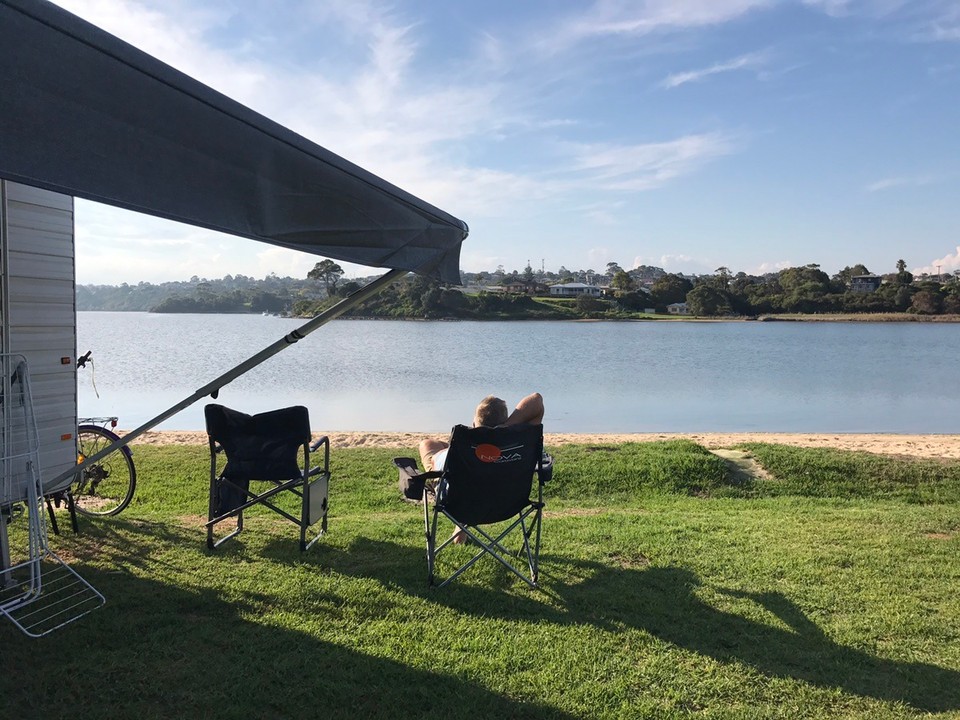 Australia - Lakes Entrance - Best spot on the lake.. luv it here. It's actually part of sporting grounds !