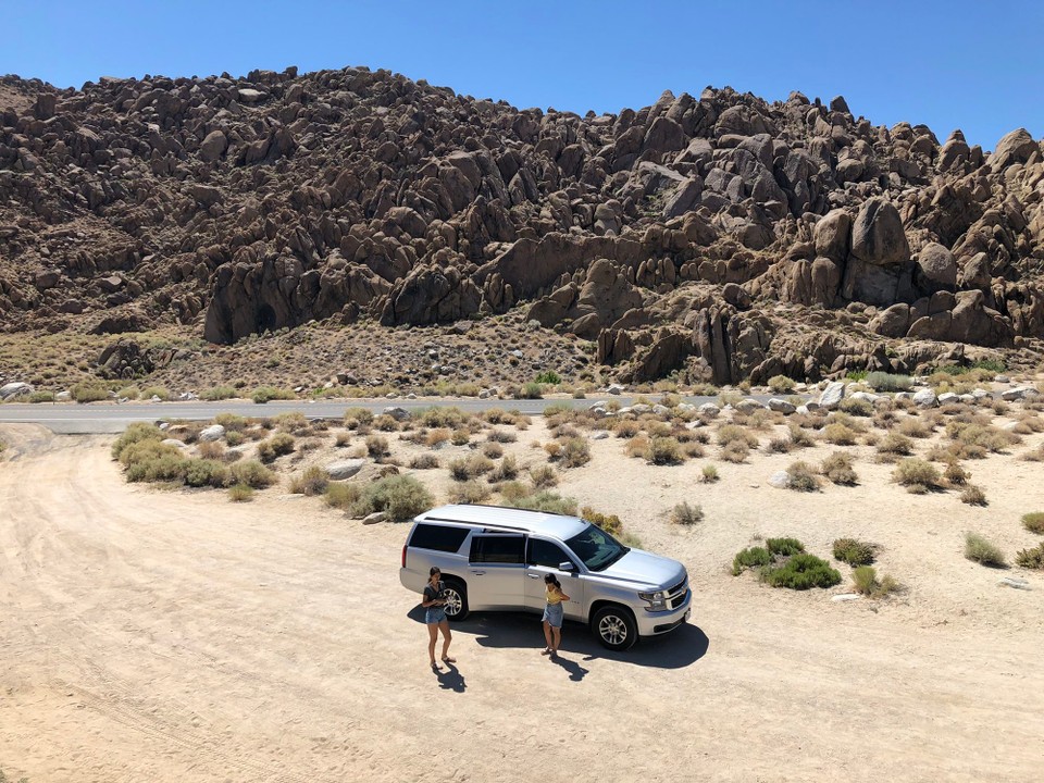 Vereinigte Staaten - Yosemite National Park - Und unser Wagen wurde auch ein wenig herausgefordert. Auf den Sandwegen haben wir 4WD aktiviert. 