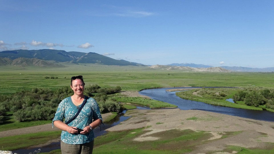 Mongolia - Murun - Me in front of river we rafted