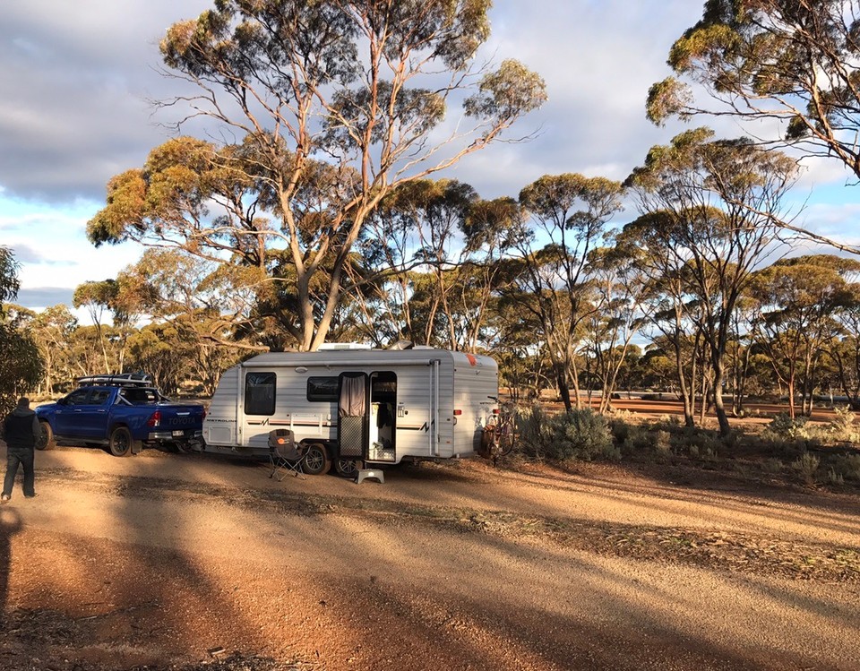  - Australia, Southern Cross - In background is the longest fresh water pipeline in world .. Perth to Kal and it was built over a hundred years ago.. wow!