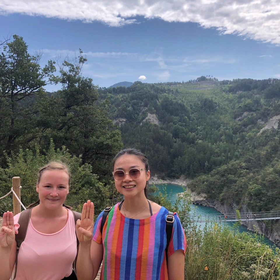 Frankreich - Treffort - Angela ist eine Pfadi-Leiterin aus Italien