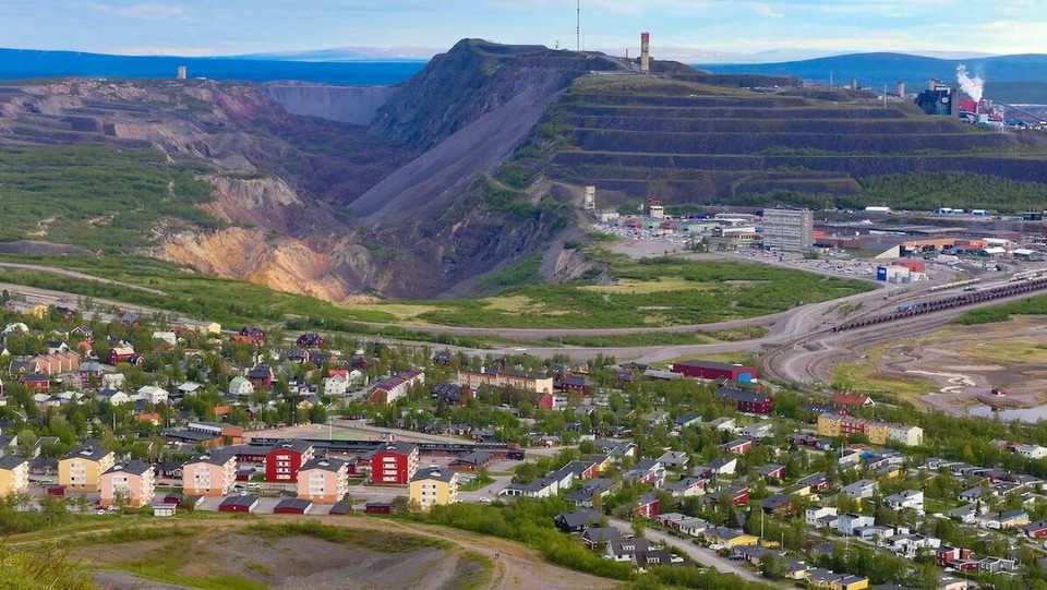 Schweden - Kiruna - Ein Blick auf die Stadt inkl. Erzminegrube