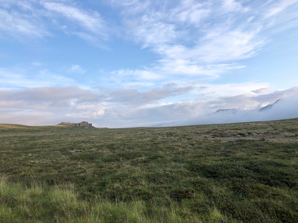 Island - Húnaþing vestra - Da rechts an den Wolken entlang hätte uns die 711 weiter geführt...