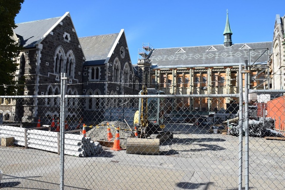 Neuseeland - Christchurch - Auch hier wird noch fleißig gearbeitet