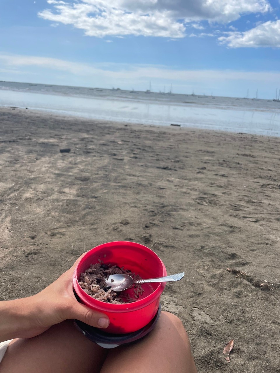 Costa Rica - Santa Cruz - Mittagessen, Lektüre 📖 und Spaziergang am Strand 🏝️ 