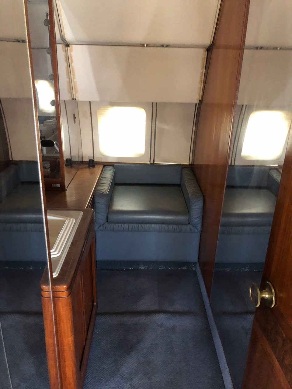 Australia - Longreach - Michael Jackson toured in this gold plated everything plane.. this was his loo!