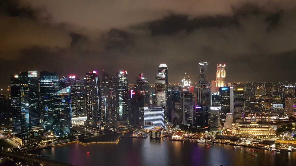 Singapur - Singapore - Blick auf den Central Business District vom Sky Park