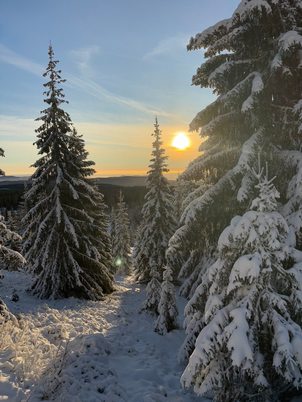 Norwegen - Sjusjøen - …scheint und…