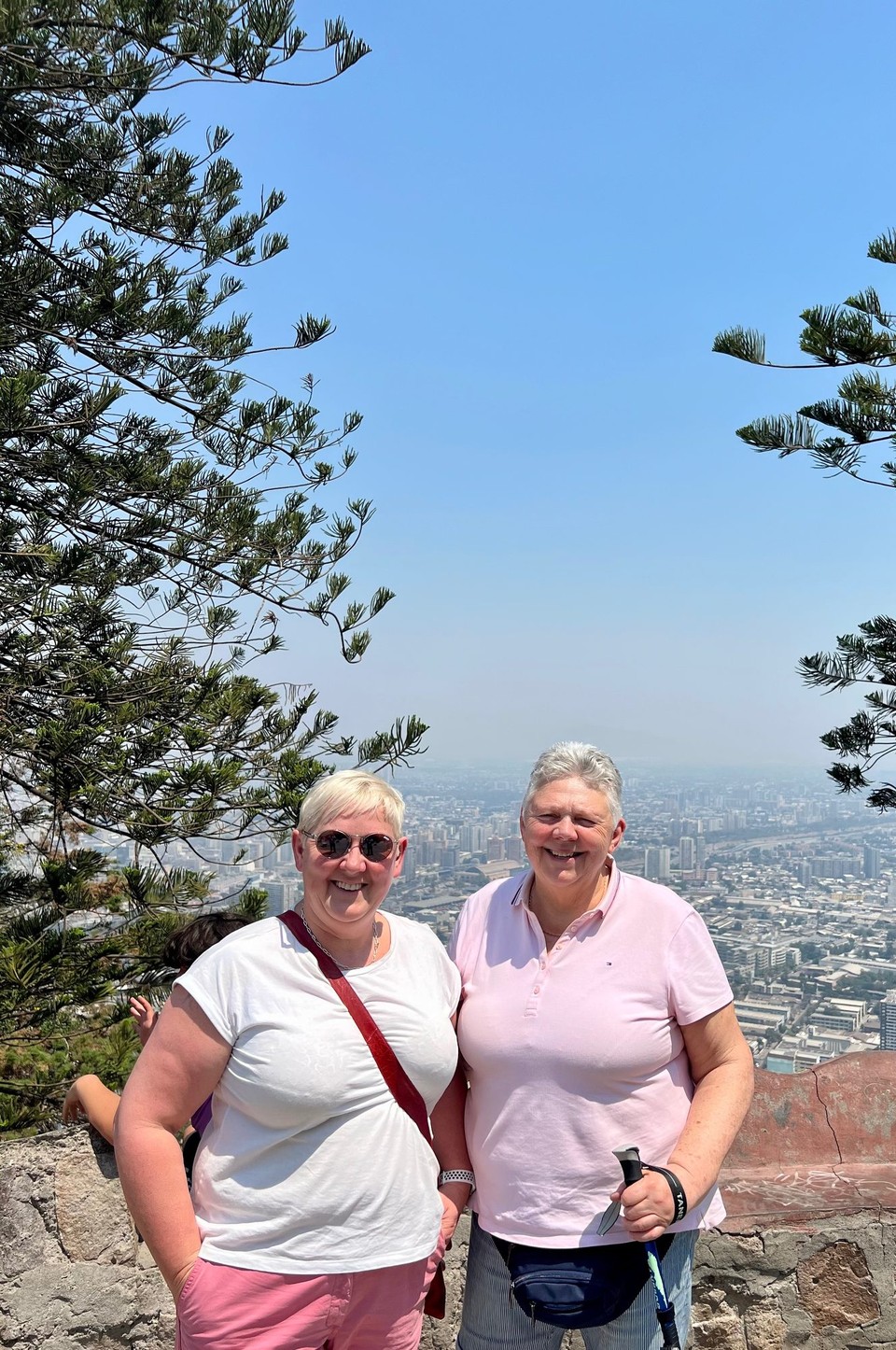 Chile - Santiago - Not looking too shabby for no sleep!