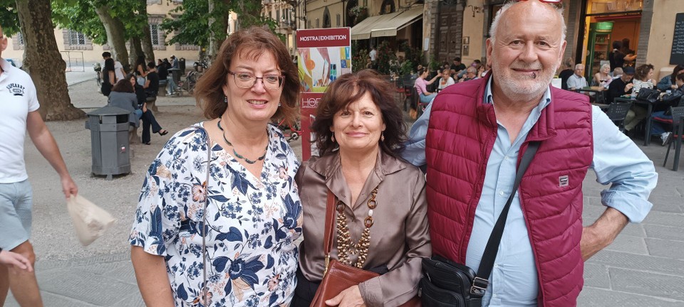 Italien - Lucca - Abends Treffen mit Lucciana und Piero