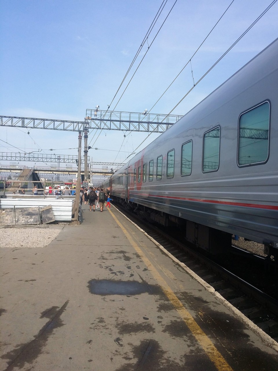 Russia - Novosibirsk - ... and off we go to change trains (taken by Cynthia)