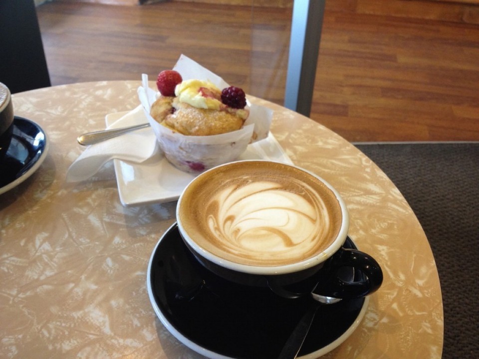 Neuseeland - Catlins - Coffee art in Invercargill