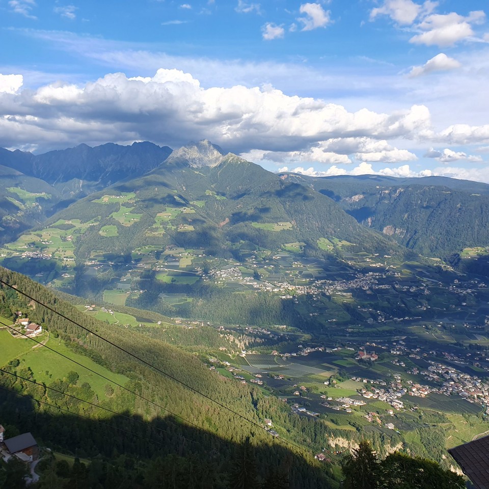 Italien - Meran - Zum Glück bringt uns die Bahn ins Tal.
