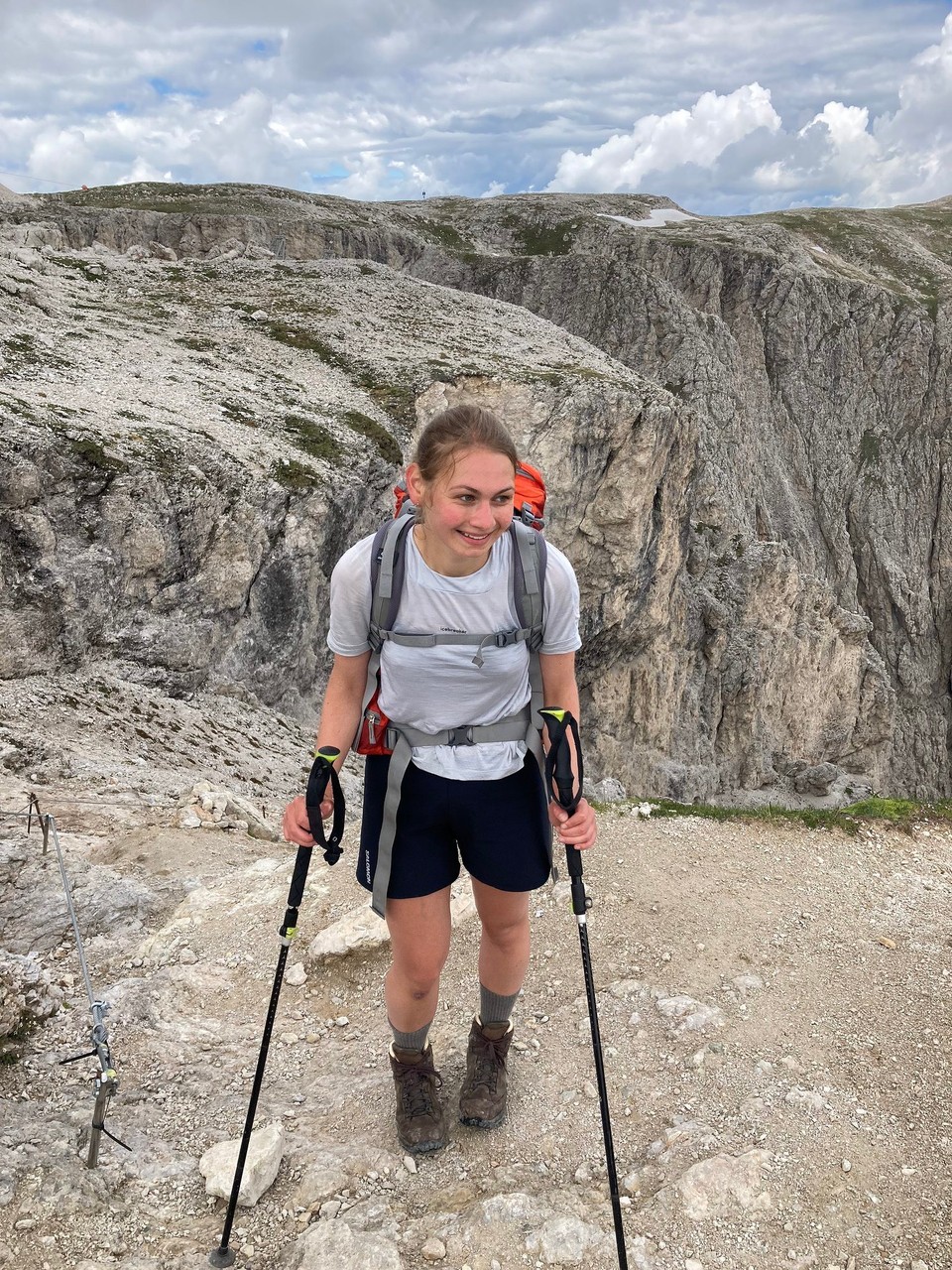 Ort bestimmen … -  - Erstes Plateau der Sella erreicht 