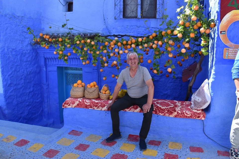 Marokko - Chefchaouen - Erst mal einen frisch gepressten Orangensaft.
