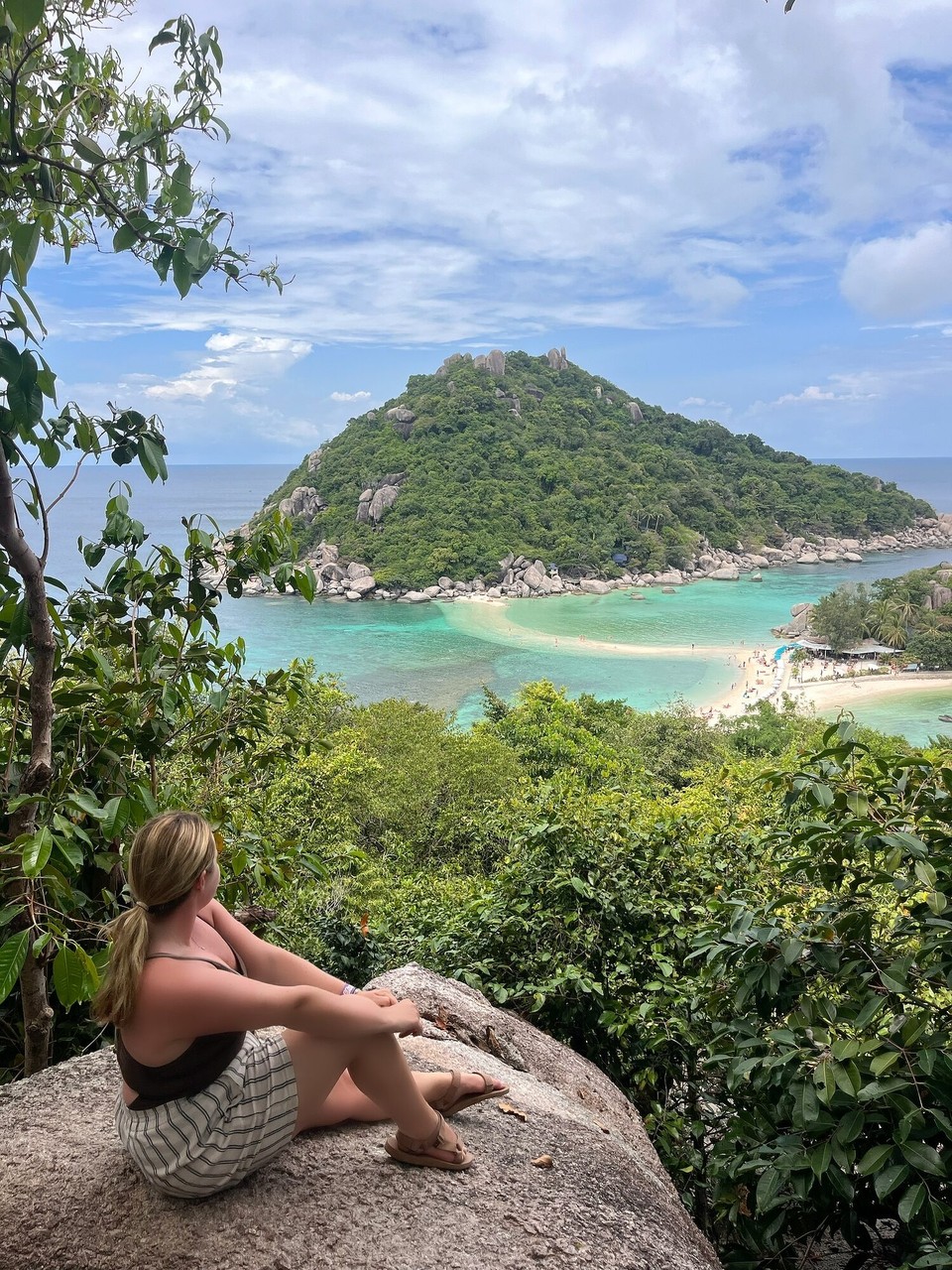 Thailand - Ko Pha-ngan - A tiny island off the coast off koh tao! It is so so stunning. You can stay on it :)