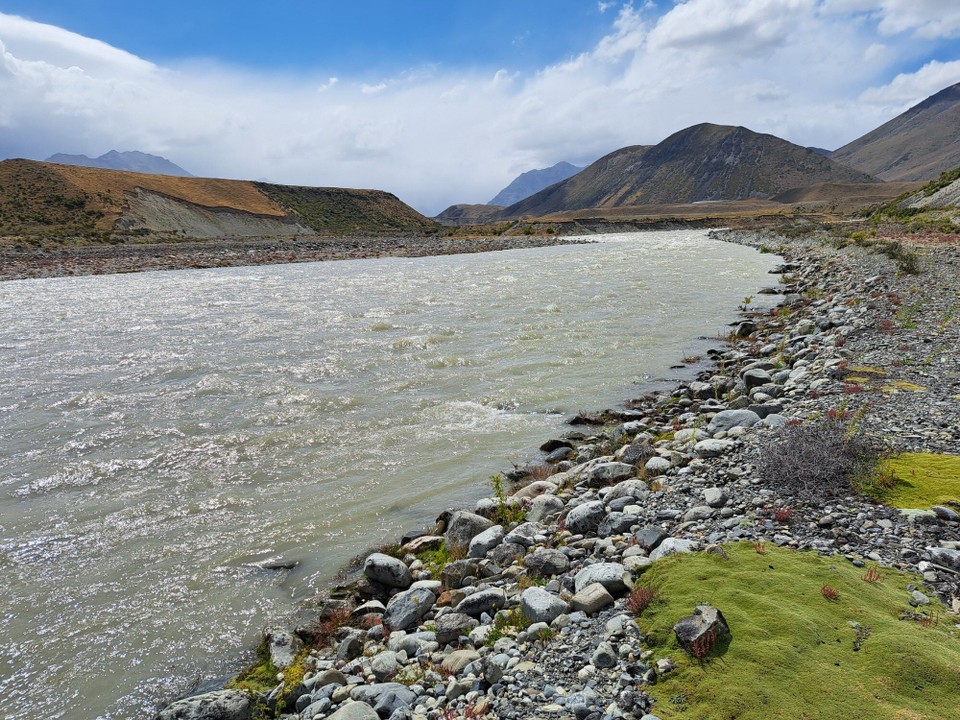 Neuseeland - John Creek - Der Ahuriri River konnte nicht durchquert werden 