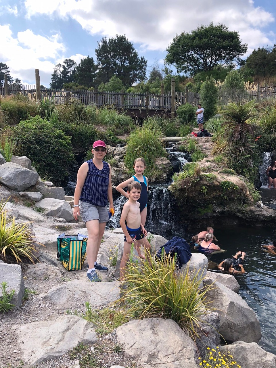 Neuseeland - Taupo - Dieser kleine Bach hat warmes Wasser.