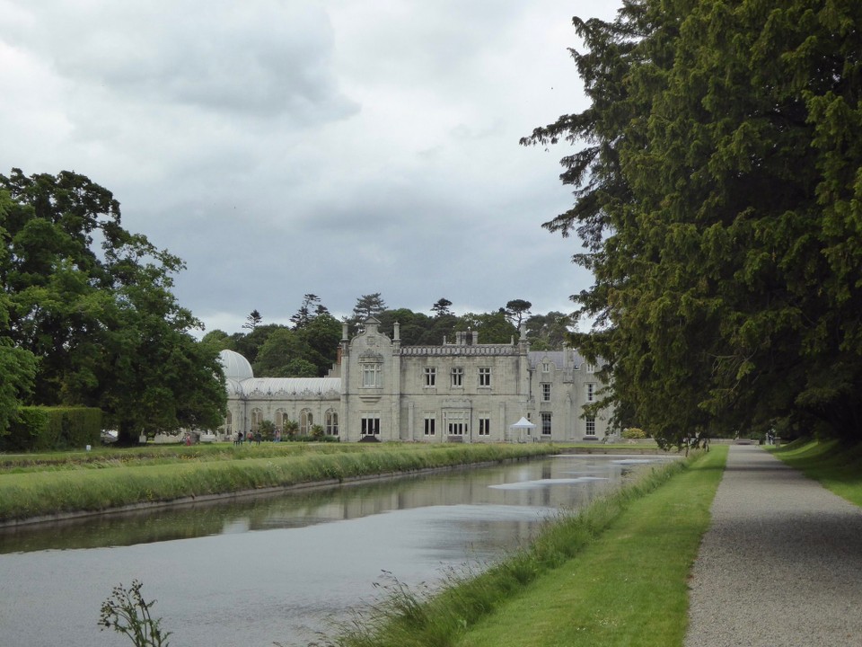 Ireland - Bray - The long ponds are twin canals 187 metres long, and used to ‘store’ fish for the house to eat.  The grounds also have an 18th Century Sylvan, or greenery, theatre.