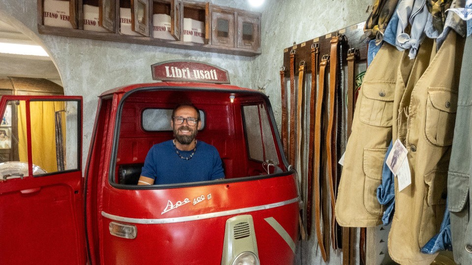 Italien - Lucca - Die Kasse beim Hosenkauf